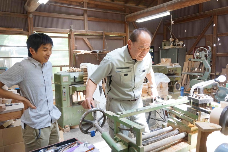 機械の操作を体験